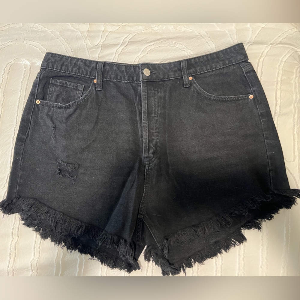 Wild Fable High Waisted Black Denim Shorts